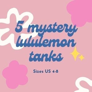 MYSTERY BUNDLE BOX 🌻 of 5 Lululemon Tank Tops • sizes US 4-8